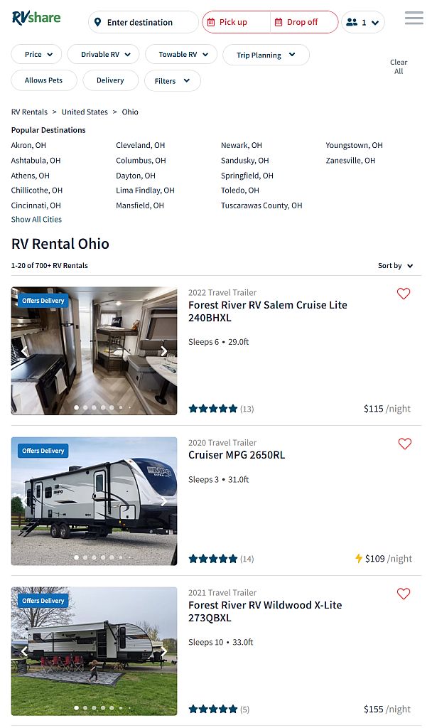 5 Best RV Rental Companies in Ohio [2023]